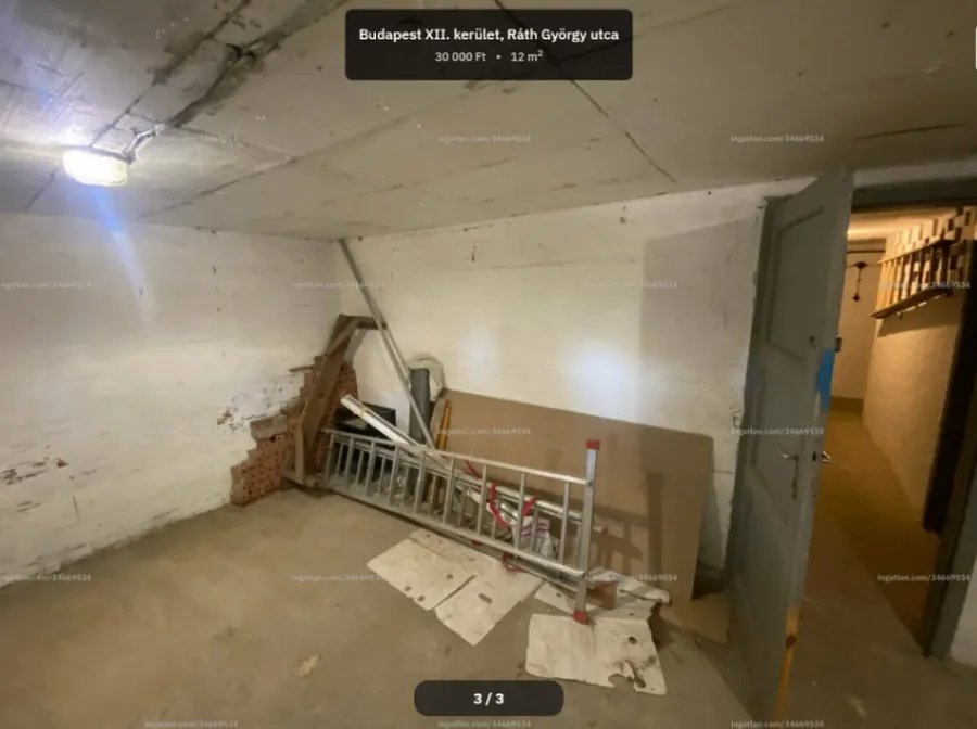 Kiadó garázs Hegyvidéken – 12 m², 30 000 Ft/hó 2