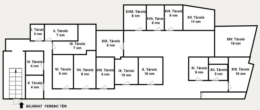 Kiadó tároló Ferencvárosban – 19 m², 45 000 Ft/hó 3